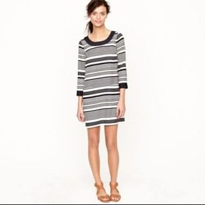 J. Crew Sz 4 Jules Silk Stripe Shift Dress